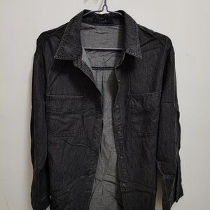 KITTIN Women Denim Shirt Black